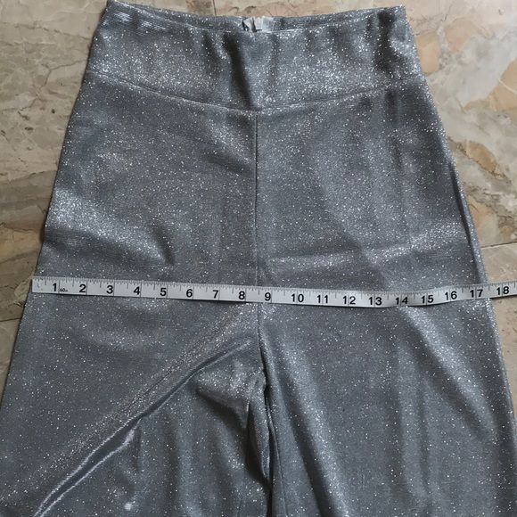 Sequin Pants-Silver-Large-Boot cut - Picture 4 of 12